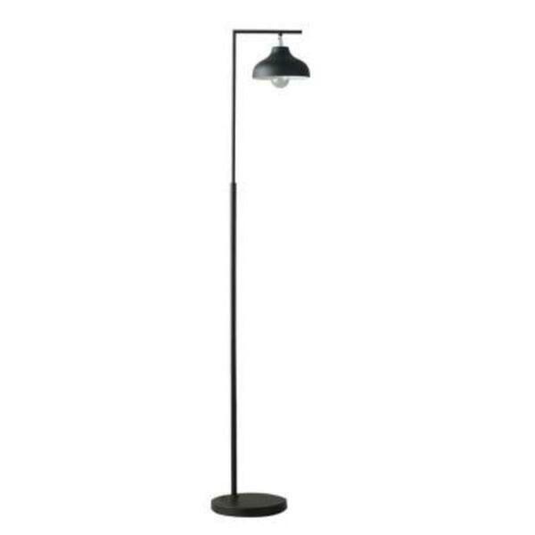 Cling 63.25 in. Industrial Farmhouse Metal Floor Lamp, Black Matte CL3118910